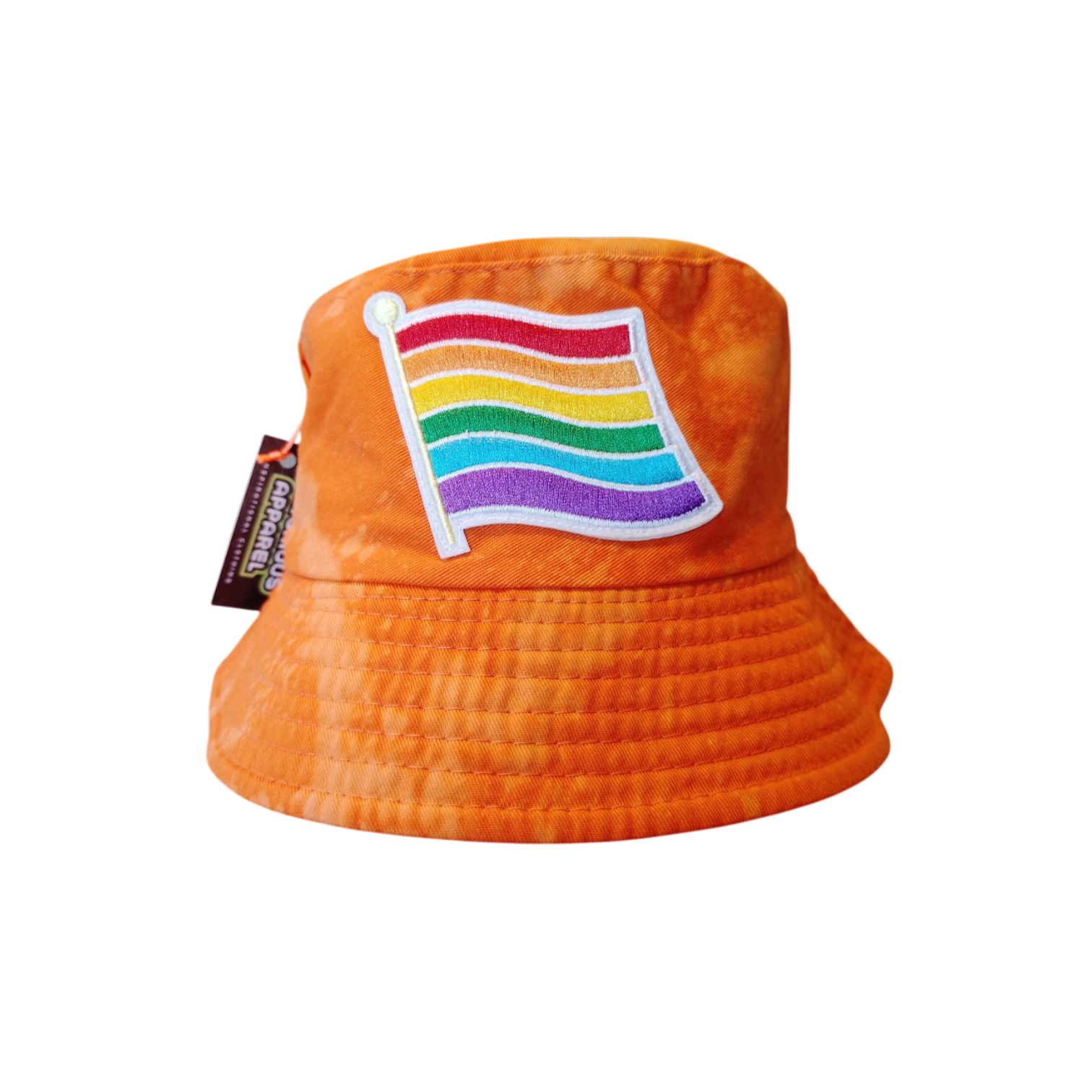 Human x Pride Flag (Bleach Dyed) Bucket Hat