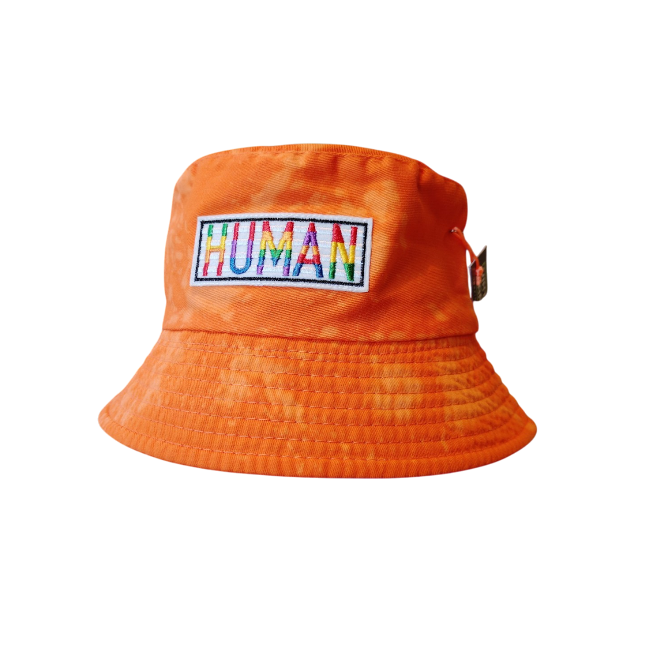 Human x Pride Flag (Bleach Dyed) Bucket Hat