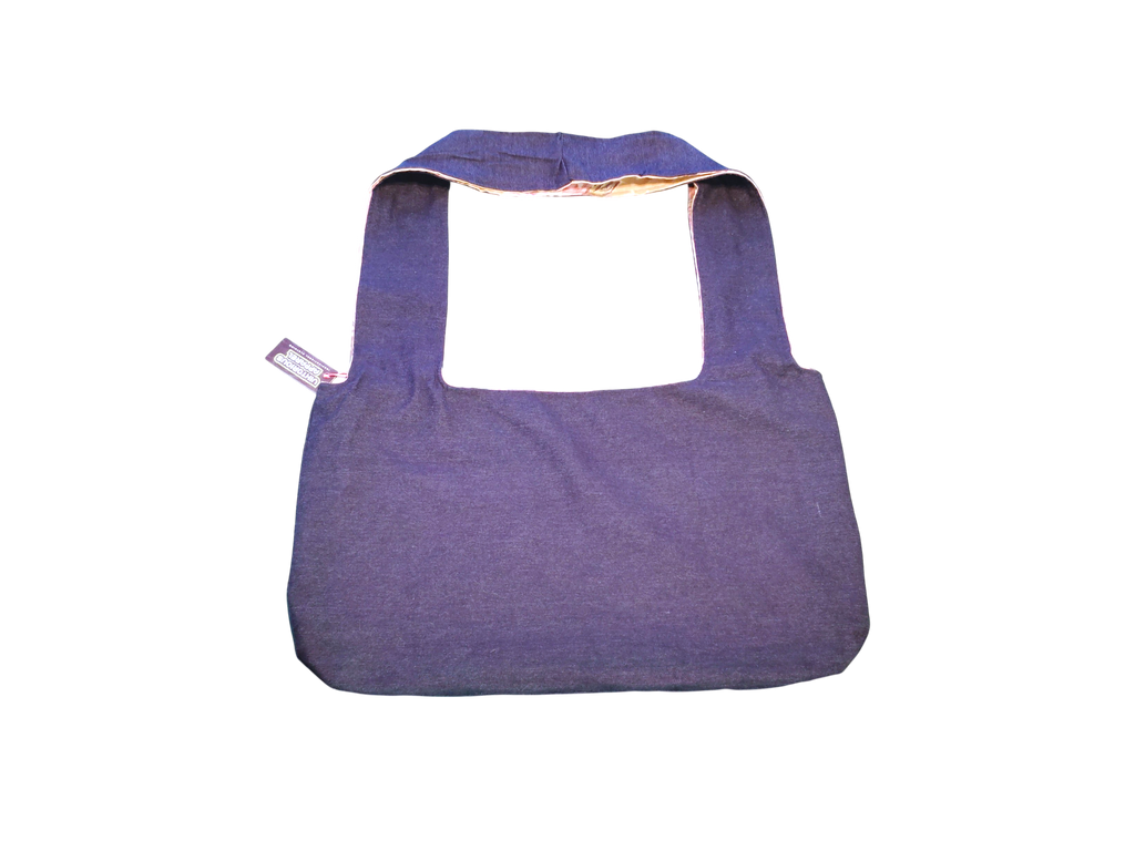 Flower x Dark Denim (Reversible) Hobo Bag