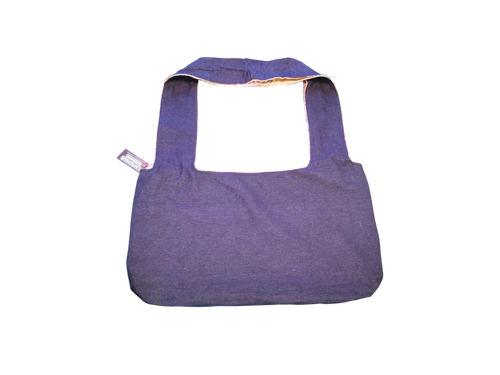 Flower x Dark Denim (Reversible) Hobo Bag
