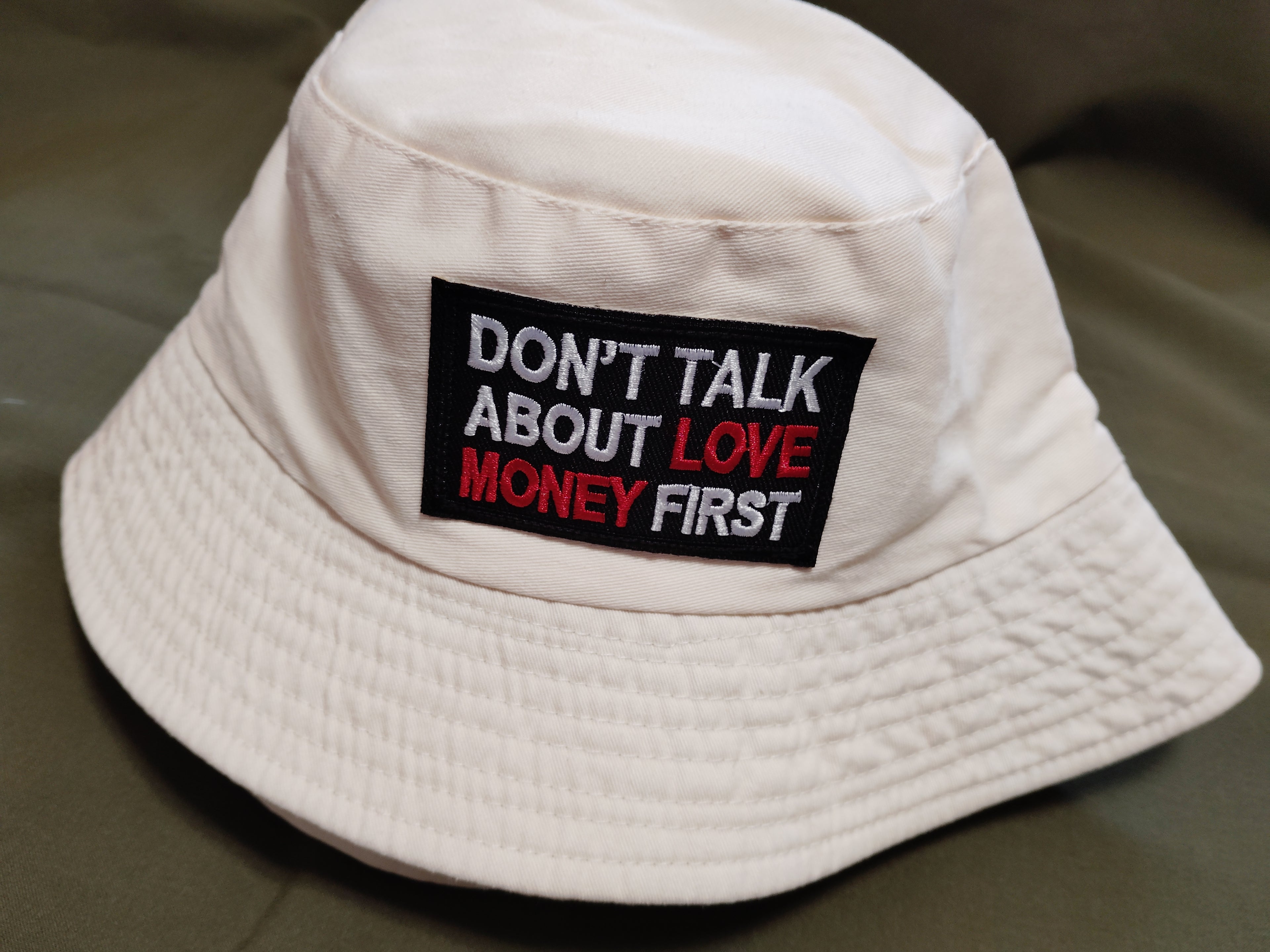 Money First Bleached Dyed Bucket Hat