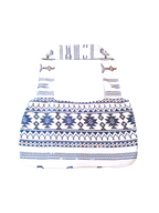 White/Blue x Gray - Abstract (Reversible) Hobo Bag