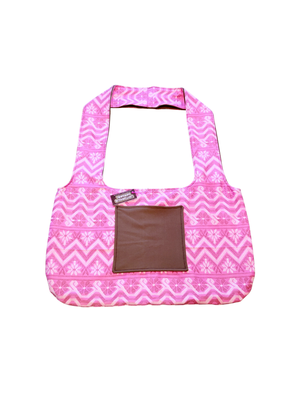 Pink Abstract x Military Green (Reversible) Hobo Bag