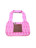 Pink Abstract x Military Green (Reversible) Hobo Bag