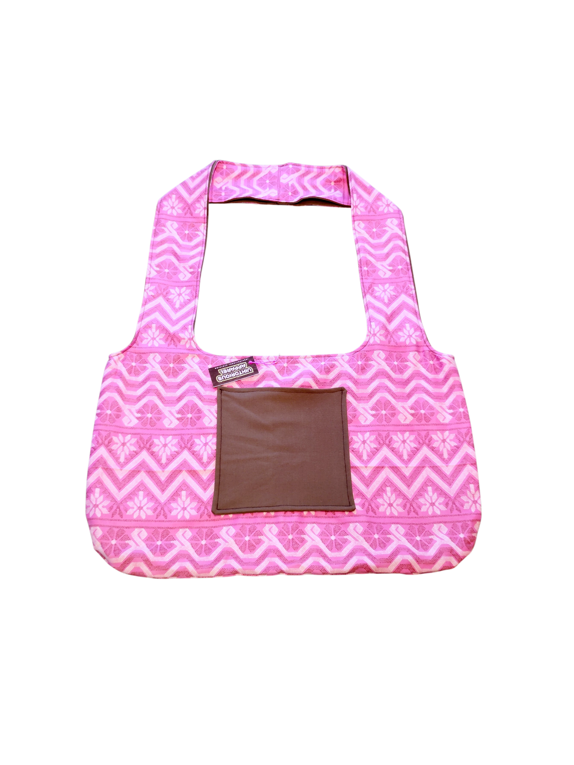 Pink Abstract x Military Green (Reversible) Hobo Bag