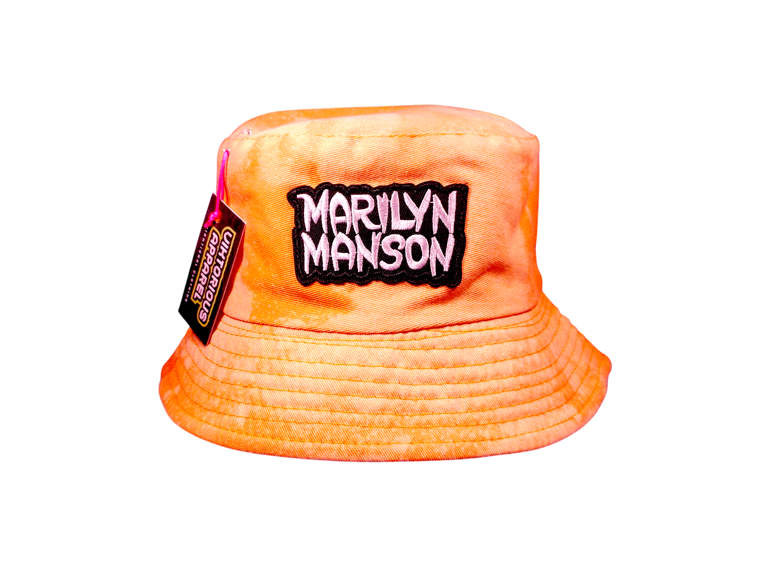 Marilyn Manson (2 Patches) Bleach Dyed - Bucket Hat
