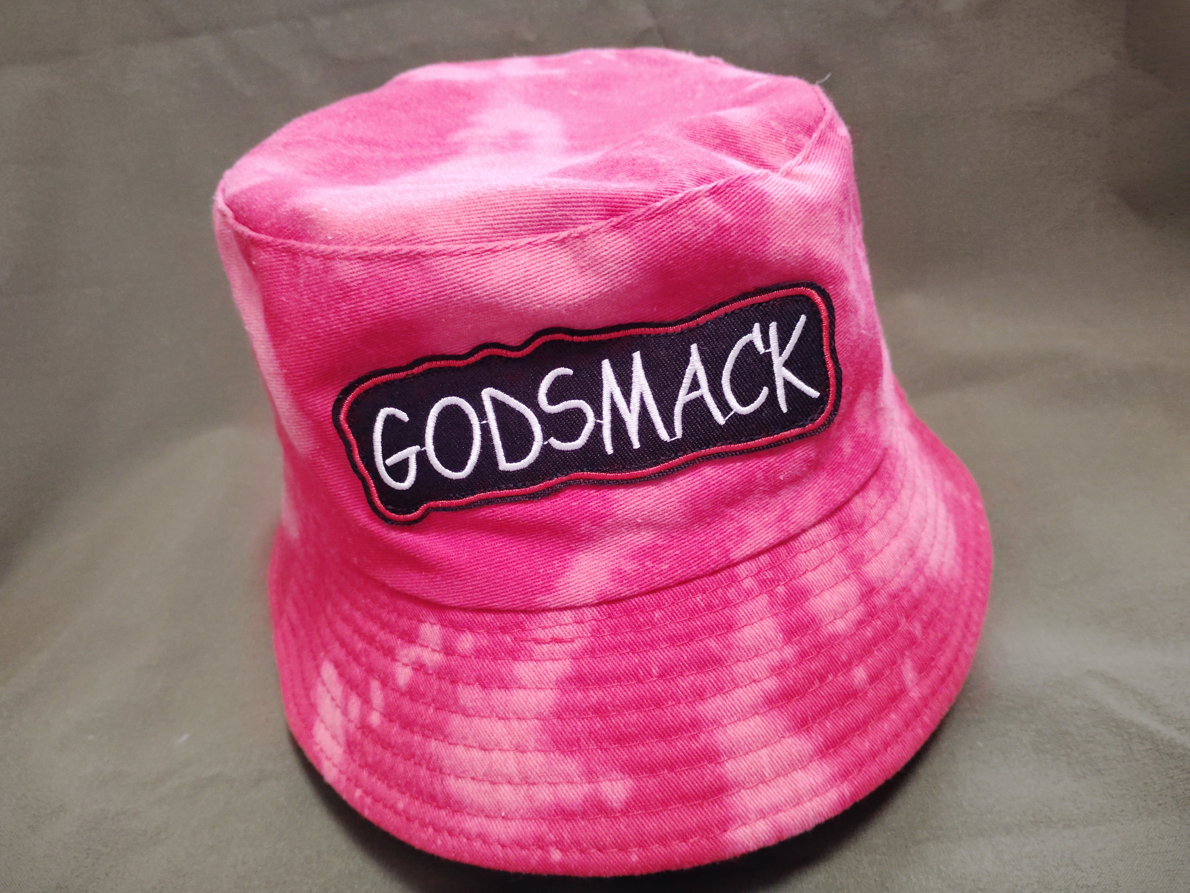 (Red) Godsmack - Bleached Dyed Bucket Hat (Adult)
