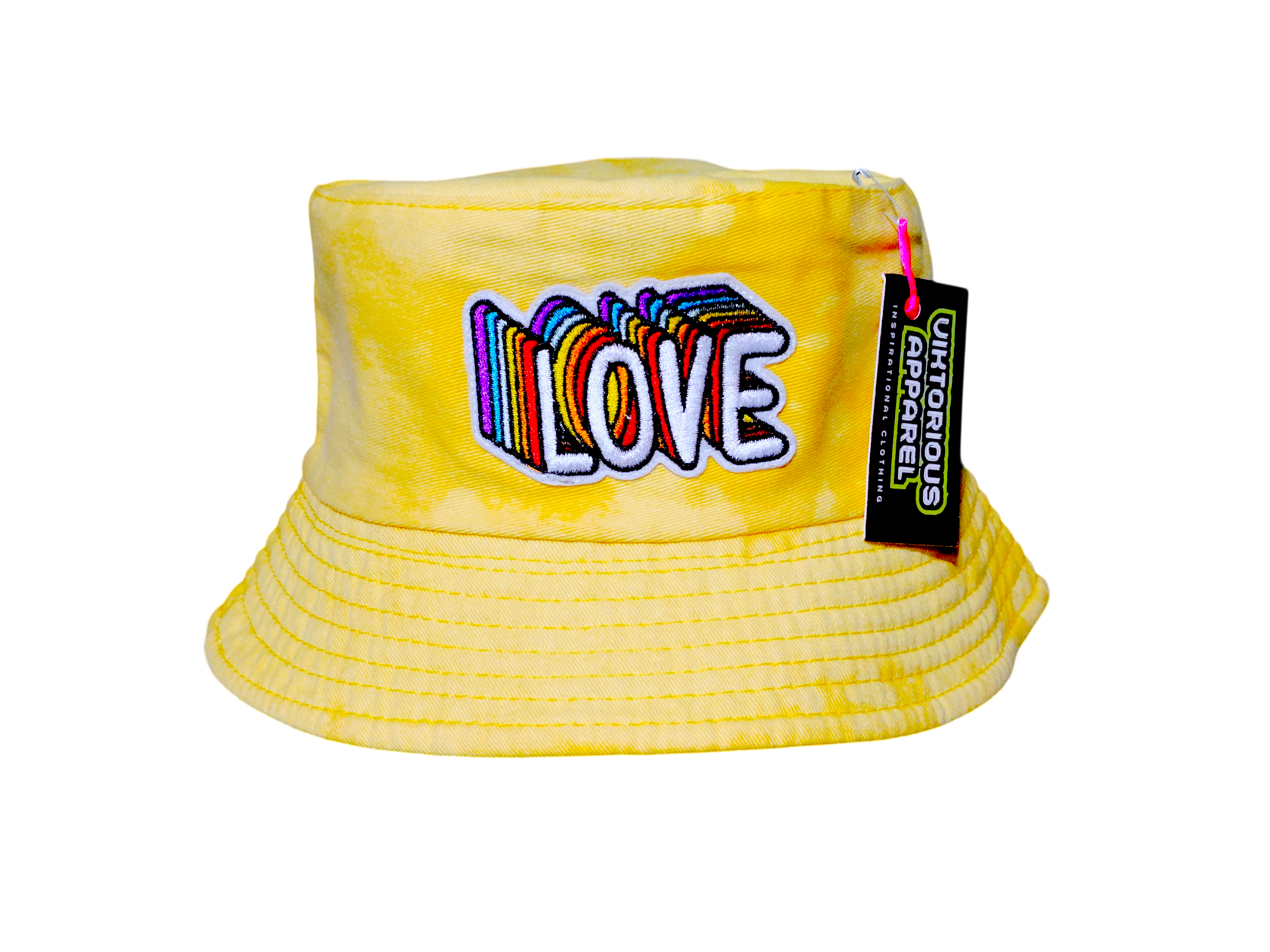 Love (Bleach Dyed) Bucket Hat