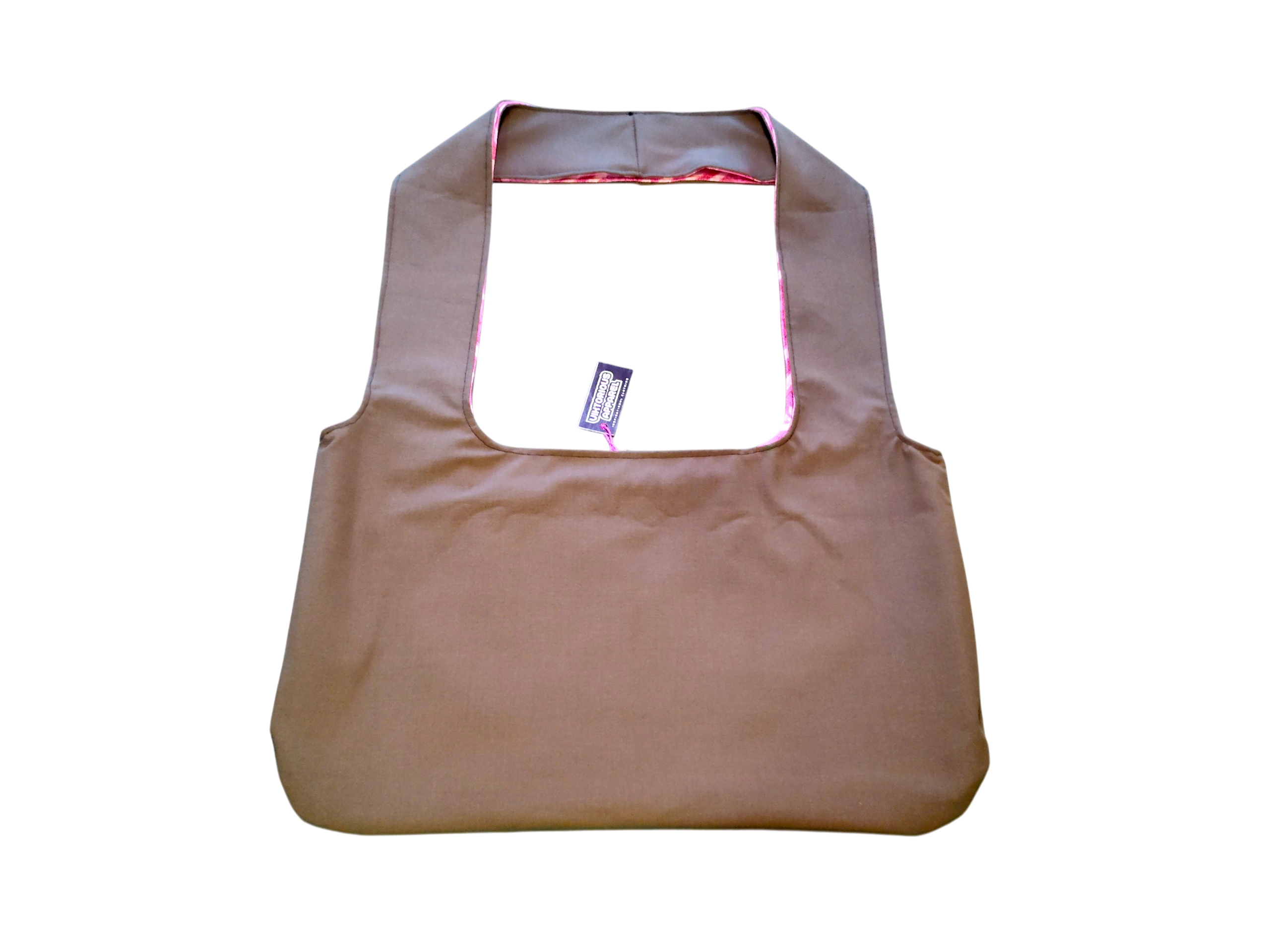 Pink Abstract x Military Green (Reversible) Hobo Bag