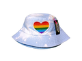Pride Heart (Bleach Dyed) Bucket Hat