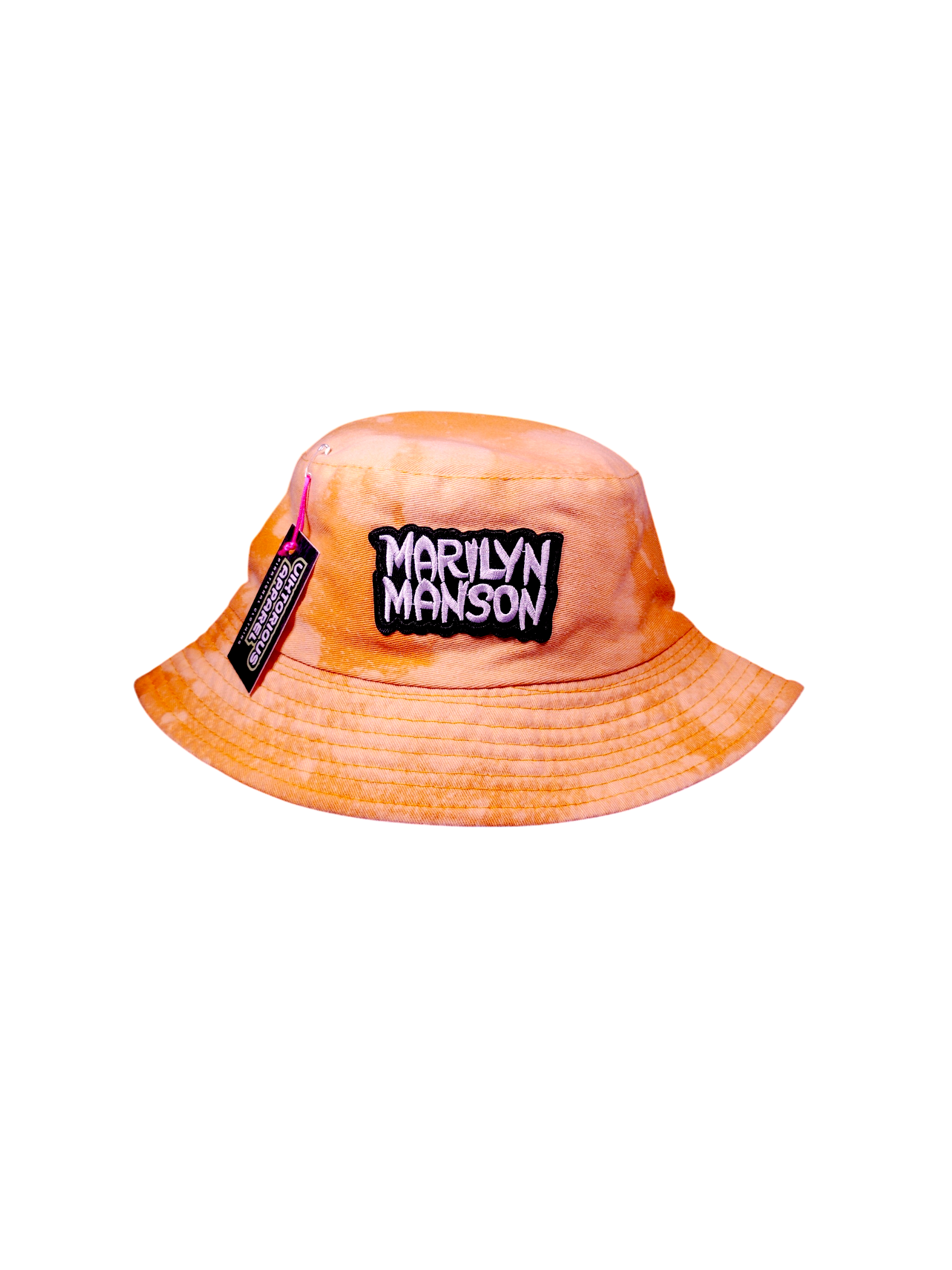 Marilyn Manson (2 Patches) Bleach Dyed - Bucket Hat